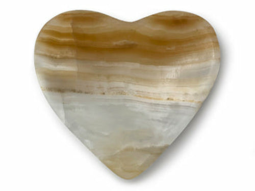 Heart-Shaped Onyx Bowls - Natural Stone Decorative Dish