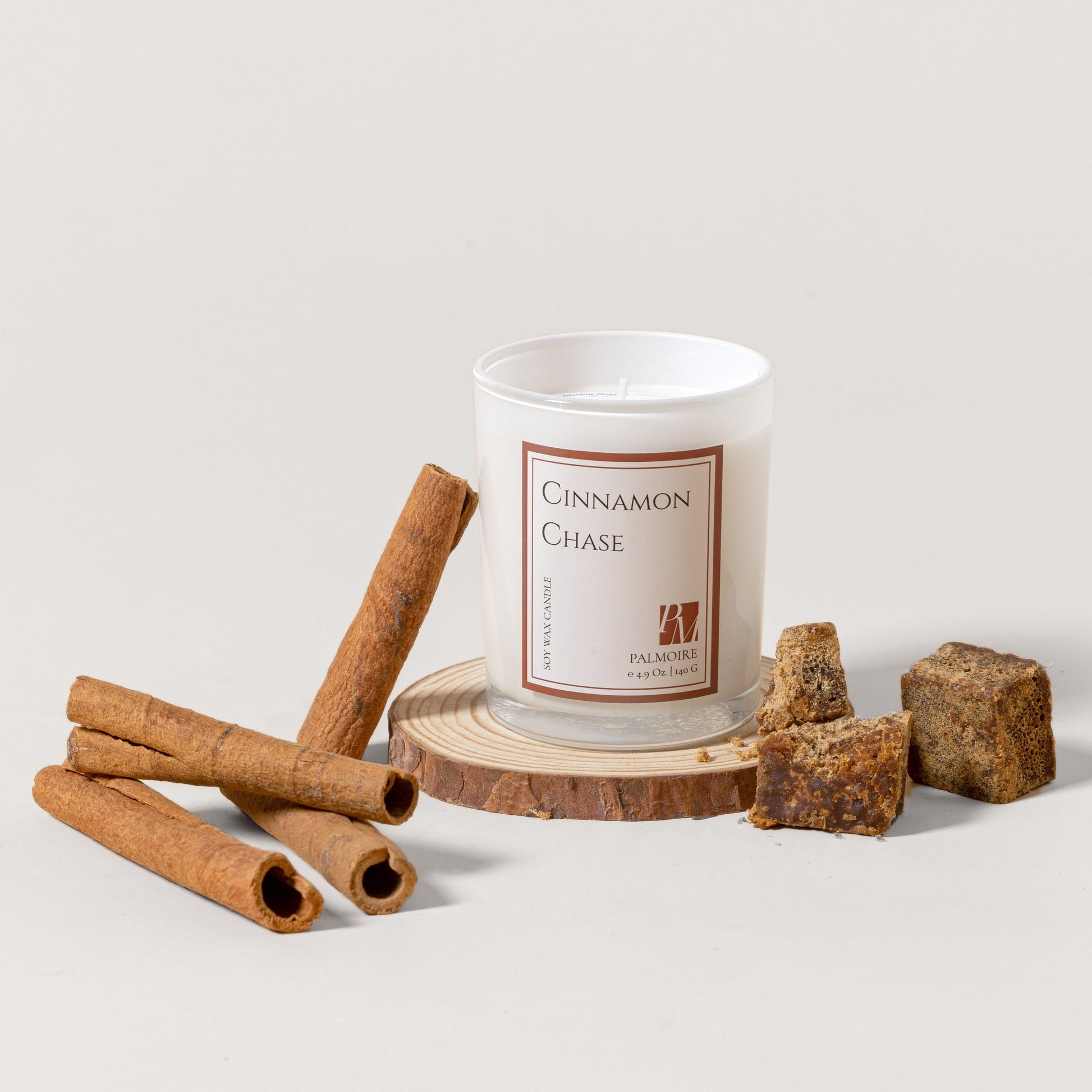 Cinnamon Chase Soy Wax Candle - Warm & Spiced Aroma