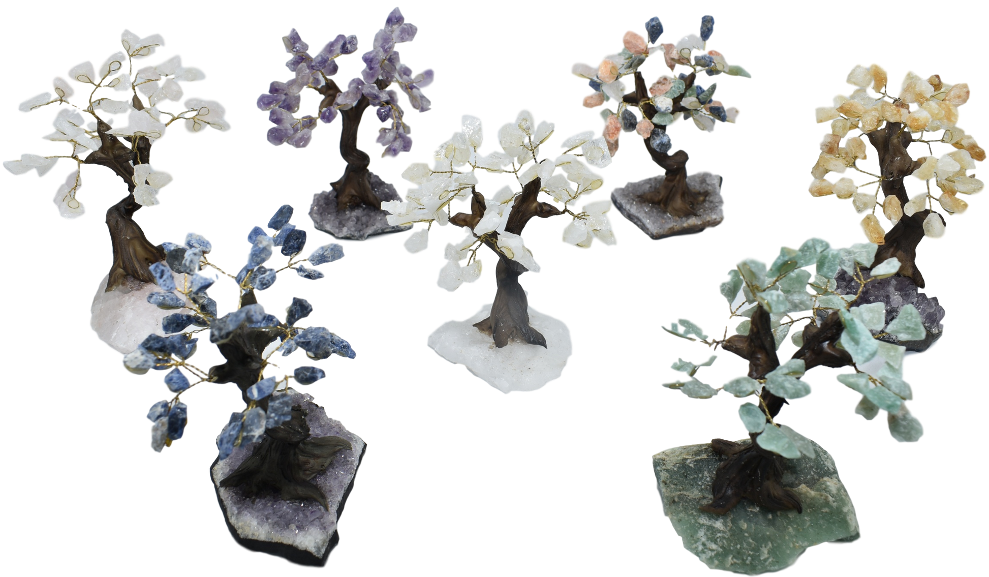 Gemstone Bonsai Tree - Handmade Crystal Energy Decor