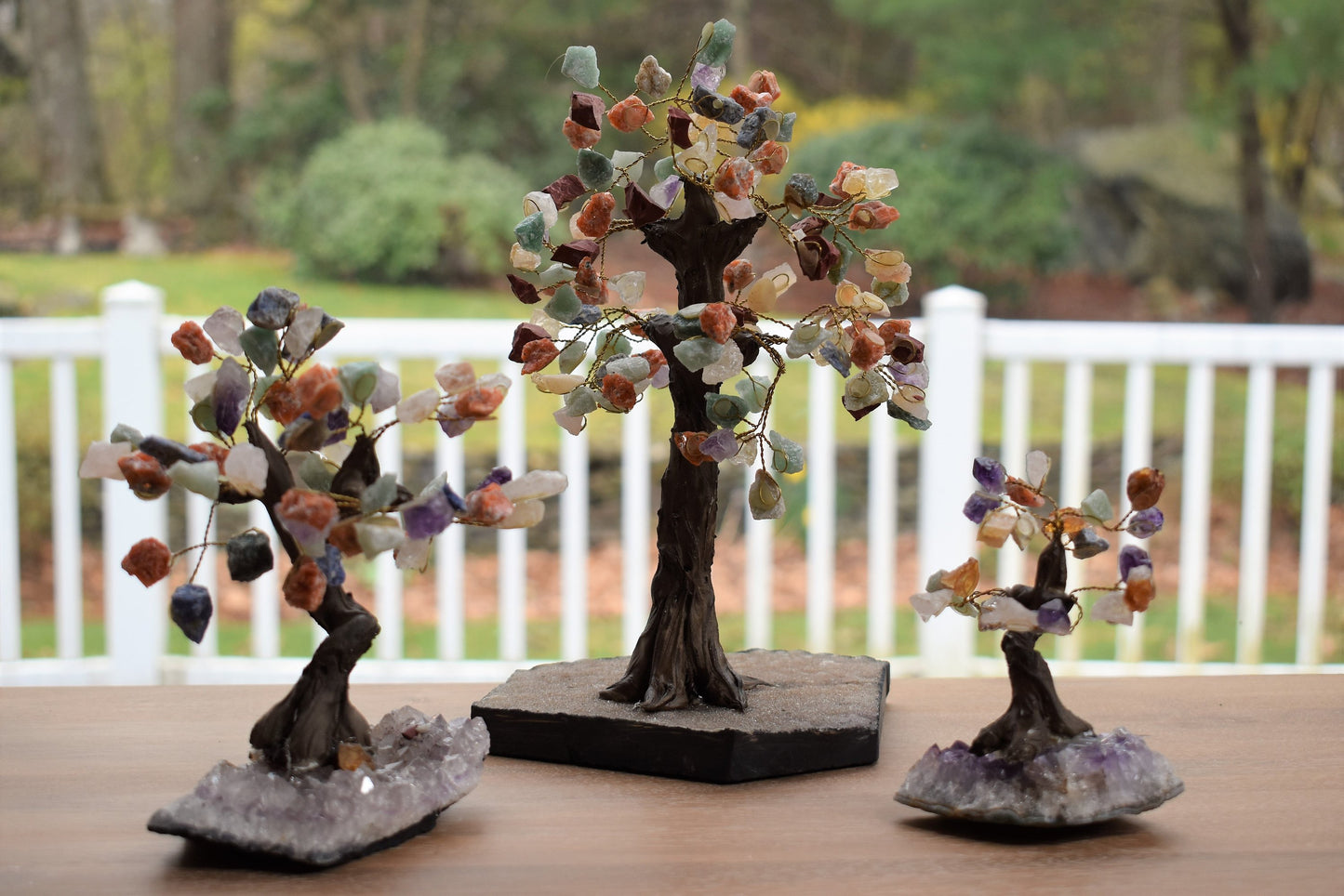 Gemstone Bonsai Tree - Handmade Crystal Energy Decor