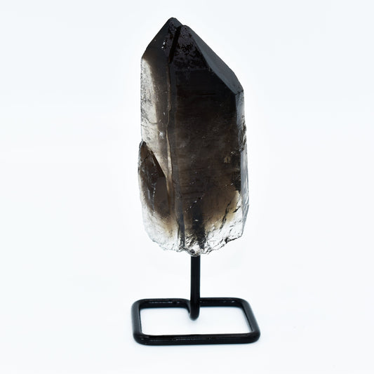 Smokey Quartz Points on Metal Base - Small Display Piece