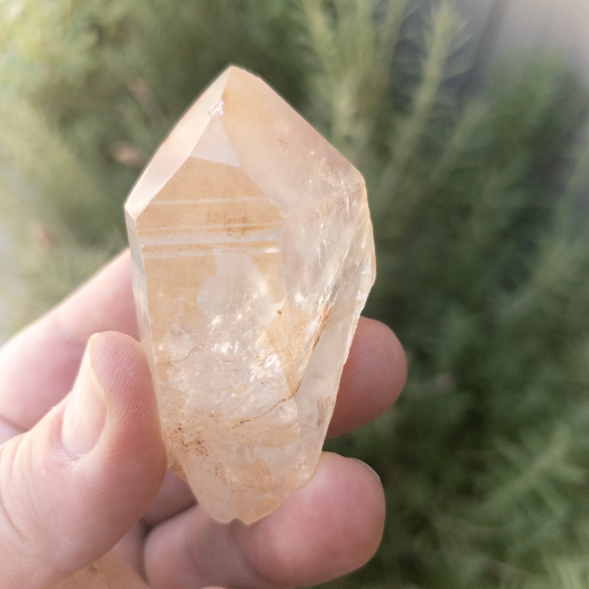 Tangerine Quartz Points - Natural Healing Crystal