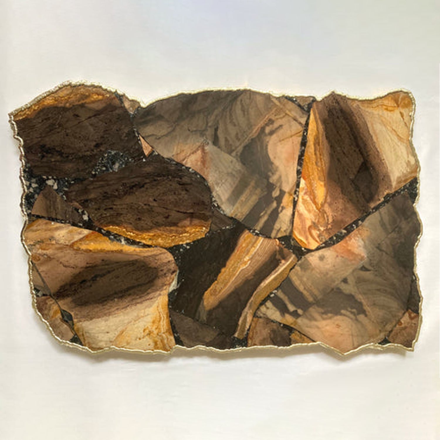 Large Brown Agate Cheese Platter - Personalized Tray & Sign