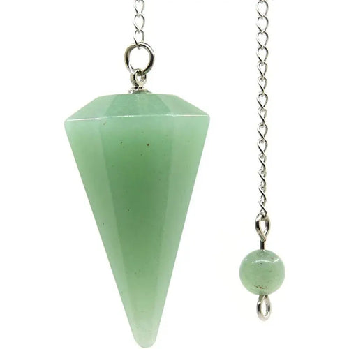 Natural Stone Quartz Agates Pendant Reiki Healing Cone Amethyst Charm