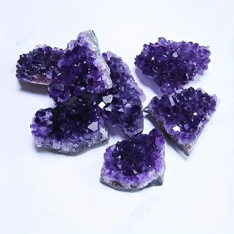 2PCS Natural Amethyst Treatment Stone -Energy Stone Healing Crystal