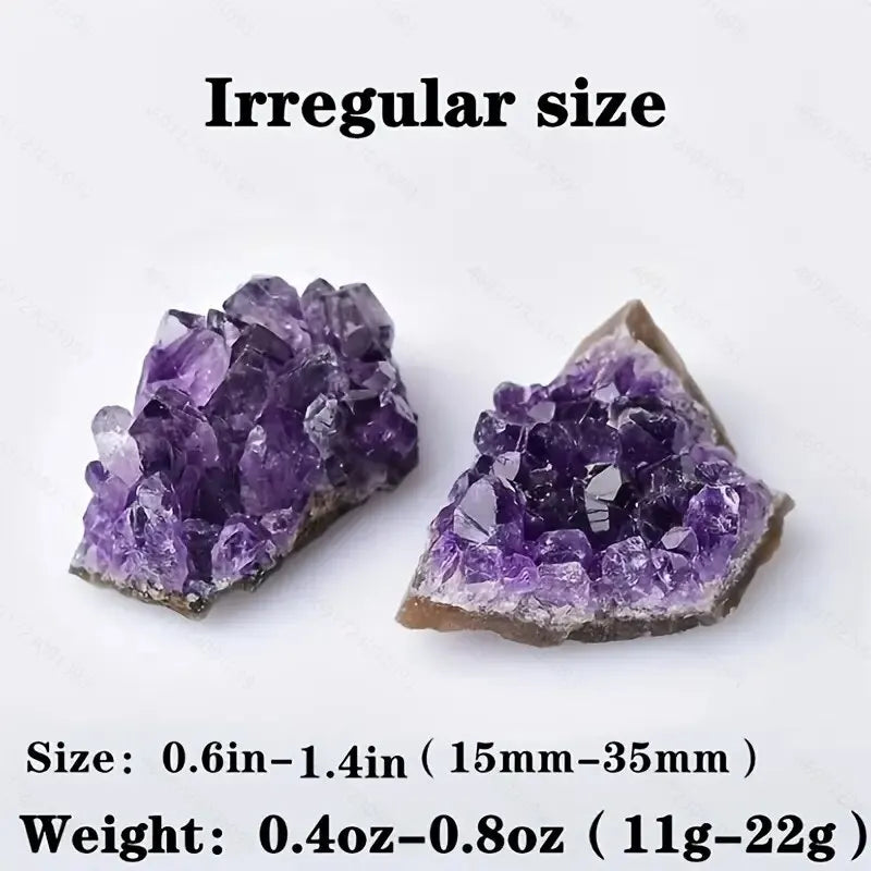 2PCS Natural Amethyst Treatment Stone -Energy Stone Healing Crystal