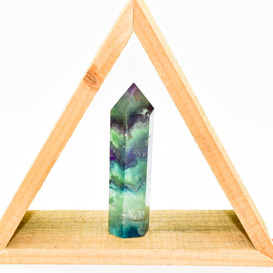 Fluorite Crystal Point - Natural Gemstone for Clarity & Balance