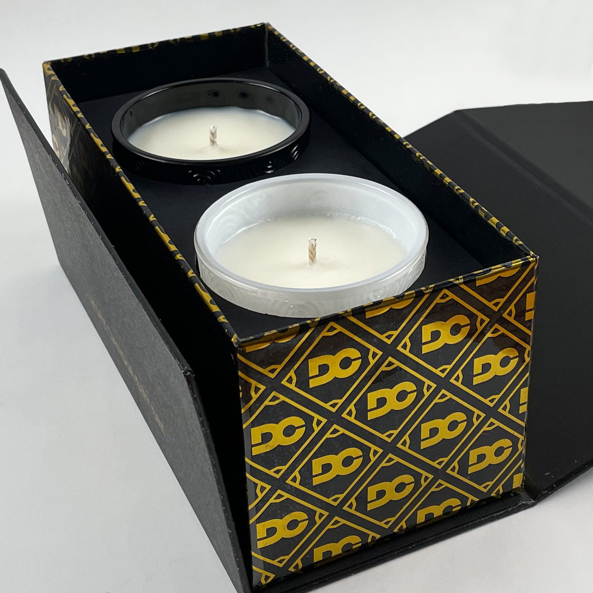 True Love Scented Candle Gift Set - Black & White Velvet