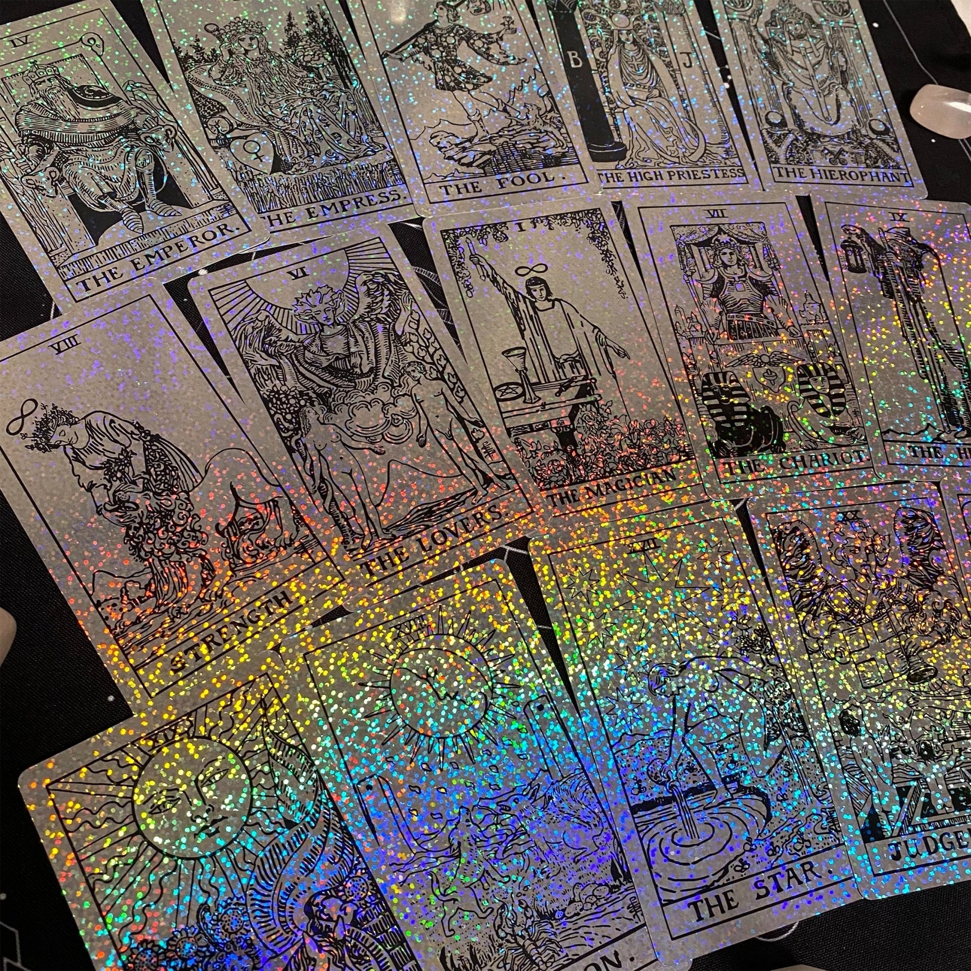 Rider Waite Holographic Tarot Deck - Crystal Foil Design