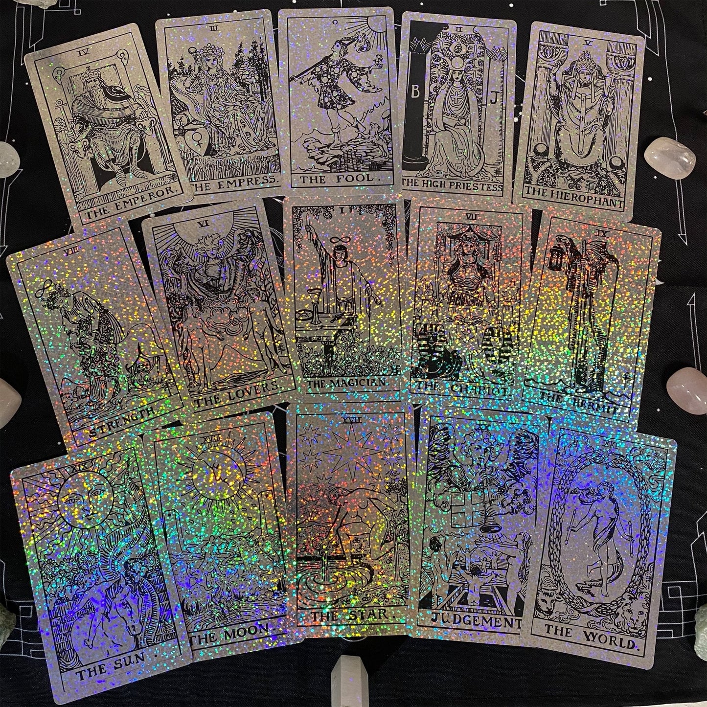 Rider Waite Holographic Tarot Deck - Crystal Foil Design