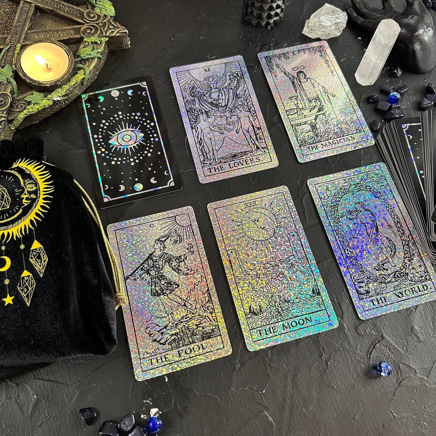 Rider Waite Holographic Tarot Deck - Crystal Foil Design