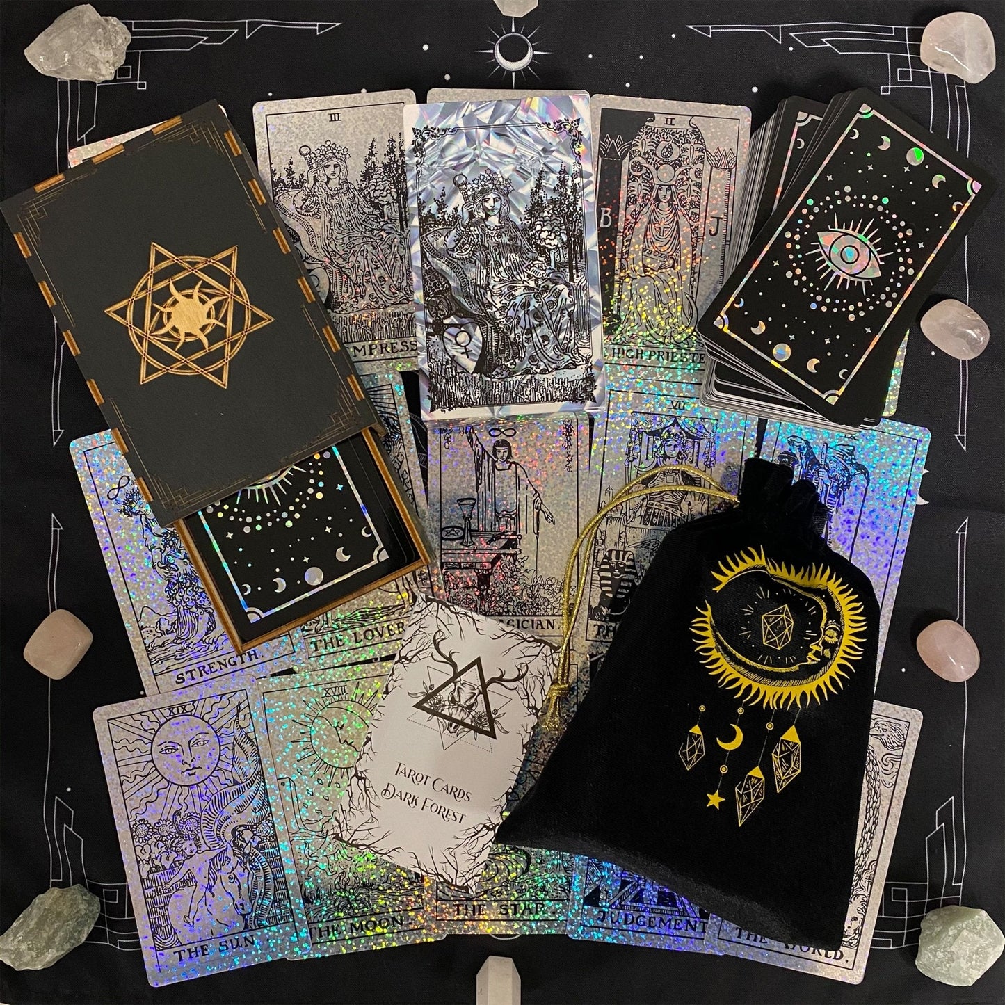 Rider Waite Holographic Tarot Deck - Crystal Foil Design