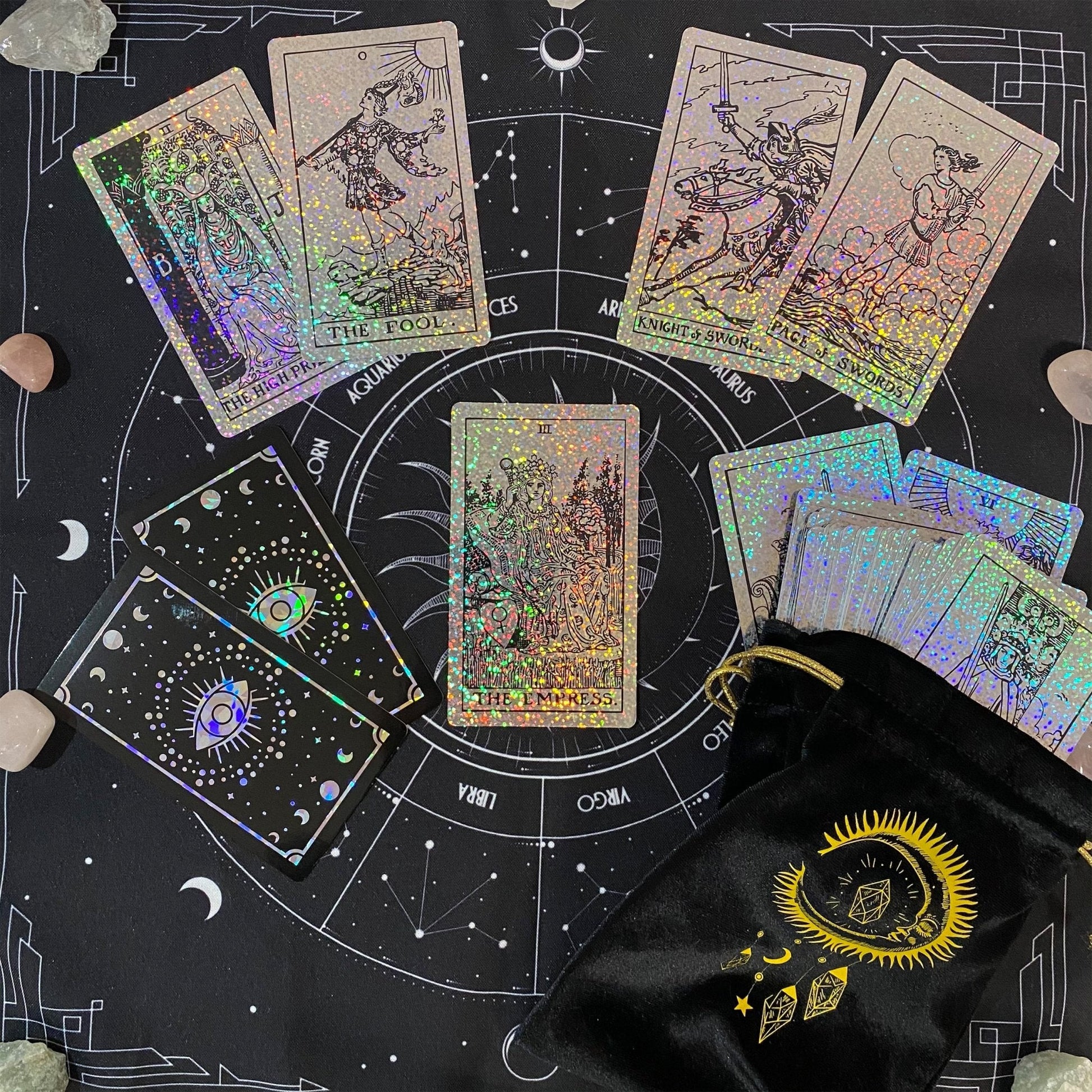 Rider Waite Holographic Tarot Deck - Crystal Foil Design