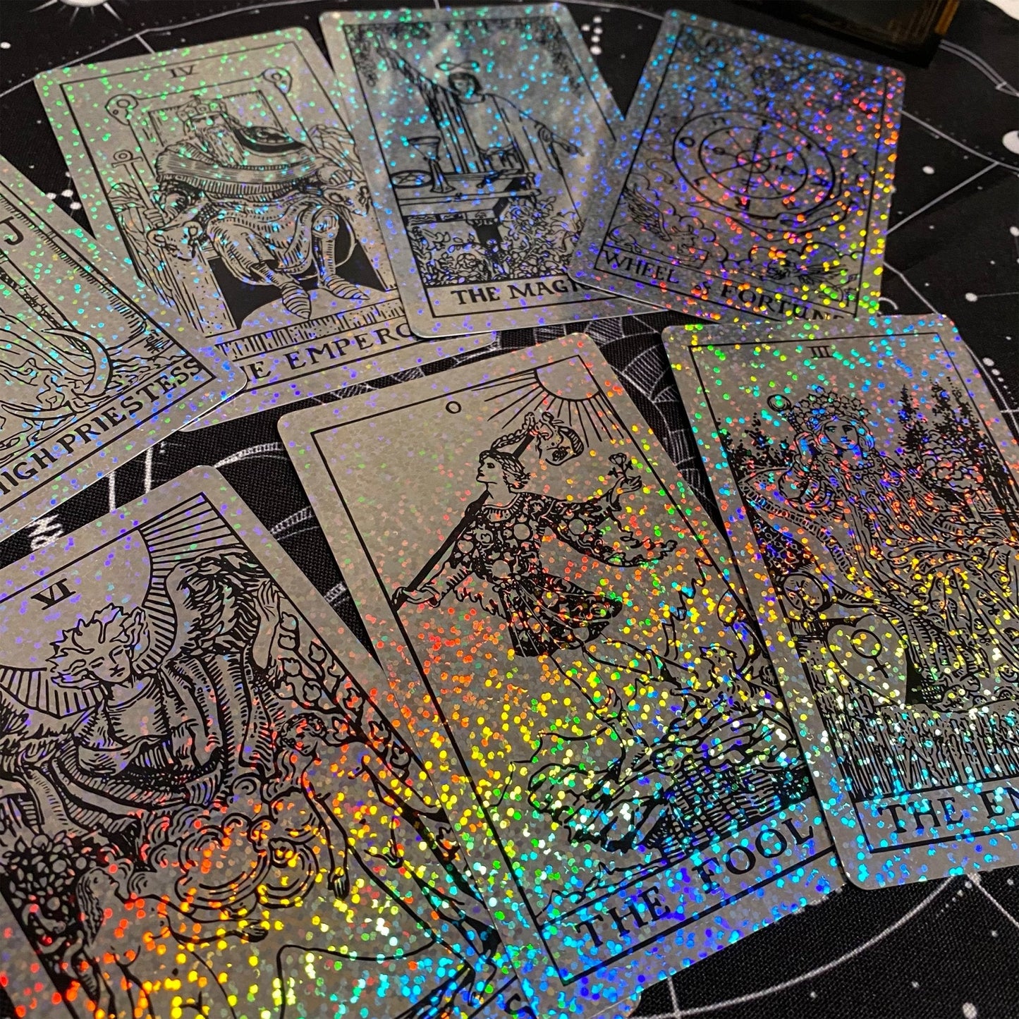 Rider Waite Holographic Tarot Deck - Crystal Foil Design